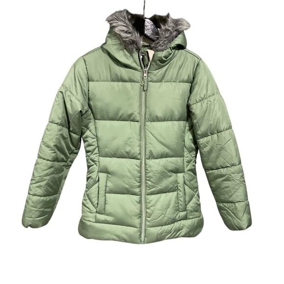 Rothschild Other - R 88 Rothschild Kids XL (16)  Coat Green Faux Fur Good